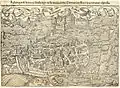 Ansicht von Rufach; Holzschnitt, 1548