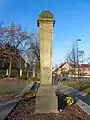 Halbmeilensäule an der B 184