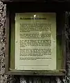 Informationstafel am Standort