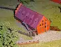 Miniaturmodell der noch intakten Wollscheune im Stadt- und Bädermuseum Bad Doberan, Möckelhaus