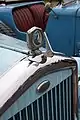Ungewöhnliches Motometer auf einem Wolseley, ca. 1930.