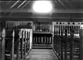Das Innere einer färöischen Holzkirche 1899