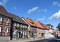 Häuserzeile in der Poststraße