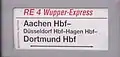 Zuglaufschild