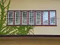 Fensterband eines Wohngebäudes in Wuppertal, Wohnquartier Zoo