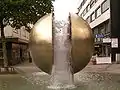 Sicht auf die Wasserfontäne
