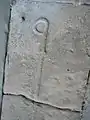 Grabplatte mit Äbtissinnenstab, ev. von Adelheid von Wesperspühl