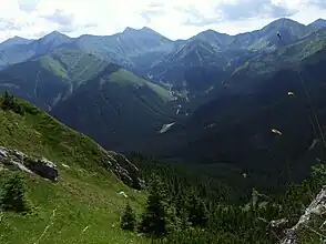 Blick vom Bobrowiec