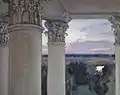 Aus dem Fenster des alten Herrenhauses Wwedenskoje (1897)