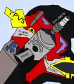 Schnitt durch einen Zweitaktmotor von Yamaha mit dem Power Valve System