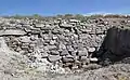 Yassıhöyük, Grabungsschnitt mit Mauern