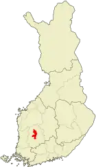 Lage von Ylöjärvi in Finnland