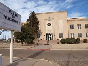 Das Yoakum County Courthouse in Plains