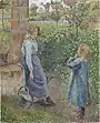 Femme et enfant au puits