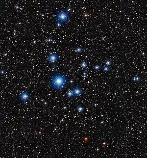 Aufnahme des Sternhaufens NGC 2547 mithilfe des MPG/ESO-2,2-m-Teleskops