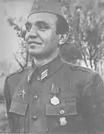 Politkommissar Milan Basta (links) und der Kommandeur Ivan Kovačič „Efenka“ führten als Vertreter der Jugoslawischen Volksarmee die Kapitulationsverhandlungen.