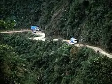Straße durch die Yungas