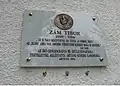 Gedenktafel für Tibor Zám (1929–1984)