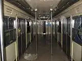 Innenansicht des „Zébulon“ ohne Fahrgastbestuhlung
