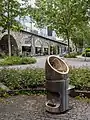 Zürich: Trinkbrunnen beim Letten-Viadukt.