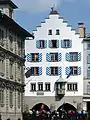 Salomon Hirzels Stammhaus «zur Haue» am Zürcher Limmatquai