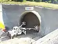 Vortriebsarbeiten am Zwischenangriff Umpfental (Juli 2013)