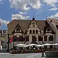 Ehemaliger Gasthof „zum Meyerhof“ in Lörrach vor dem Brand am 31. März 2009