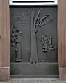 Die Zachäustafel, ein Basaltrelief an der Straßenfront des Marmagener Pfarrhaus an der Kölner Straße, ist ein frühes Werk des rheinischen Bildhauers Titus Reinarz. Es stellt im Stil einer Eifeler-Takenplatte die biblische Szene aus dem Lukas-Evangelium dar, in der der kleinwüchsige Zöllner Zachäus auf einen Baum klettert, um den vorbei ziehenden Jesus zu sehen (Lk 19,1–11).