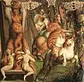 Jacopo Zanguidi: Fresko im Saal Aetas Felicior (Detail).
