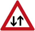 Symbol: Gegenverkehr