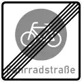 Zeichen 244.2Ende der Fahrradstraße