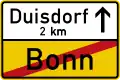 Zeichen 311-51StVO 1982 (Rückseite); seit 2017 nicht mehr Teil des Verkehrszeichen­katalogs