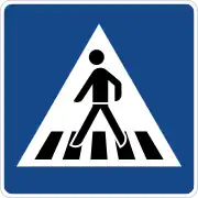 Richtzeichen 350-10 „Fußgänger­überweg“ (Deutschland)