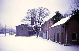 Remise, Werkstattgebäude und Wasserturm 1991