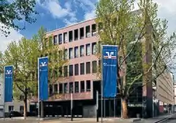 Zentrale der Mainzer Volksbank am Balthasar-Maler-Platz in Mainz