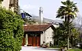 Zentrum Polcenigos und Glockenturm im Hintergrund