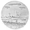 Al-Reliktmedaille auf den Absturz von Z II / LZ 5
