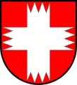Zahnbesetztes oder gezahntes gemeines Kreuz