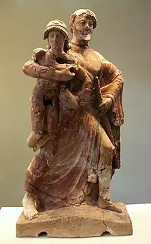 Gruppe des Zeus mit Ganymed. 5. Jh. v. Chr. Archäologischer Park Olympia