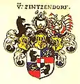 Wappen der Freiherren und späteren Grafen von Zinzendorf
