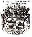 Wappen der Grafen von Zinzen­dorf und Potten­dorf