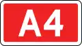 E-15cNummernschild für Autobahnen