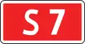 E-15dNummernschild für Schnellstraßen