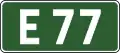 E-16Nummernschild für Europastraßen