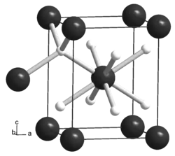 Kristallstruktur von Zirconiumhydrid