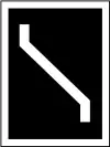 Gegengleisanzeiger (Zs 6) als Lichtsignal (links) und Formsignal (rechts)