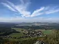 Blick vom Kleinen Zschirnstein auf Kleingießhübel