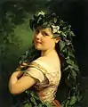 Fritz Züber-BuhlerMädchen mit Girlande1850er Jahre