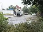 Zur Güterbahn, vom Brandenburgplatz gesehen
