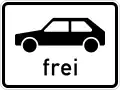 Personenkraftwagen frei (VZ1024-10)